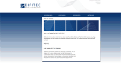 Desktop Screenshot of difitec.de
