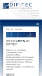 Mobile Screenshot of difitec.de