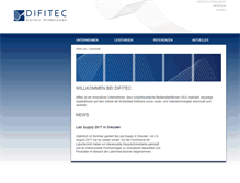 Tablet Screenshot of difitec.de